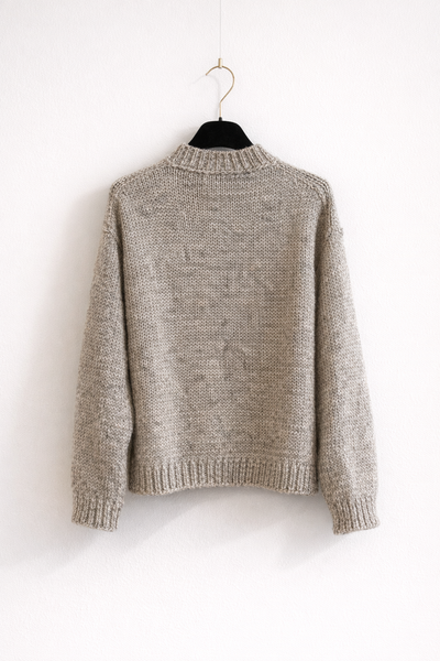 Pull en maille chiné Galet