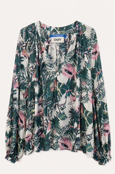 Blouse IVY Silk Green