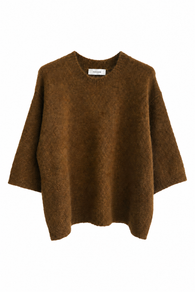 Pull en mohair Tabac