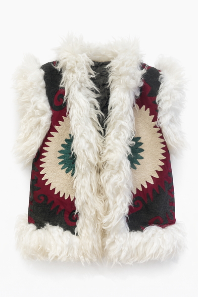 Veste sans manches vintage Rouge