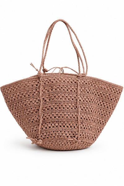 Panier en raffia Poudre