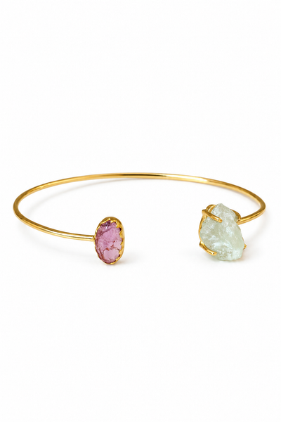 Jonc GABY Aigue marine/tourmaline