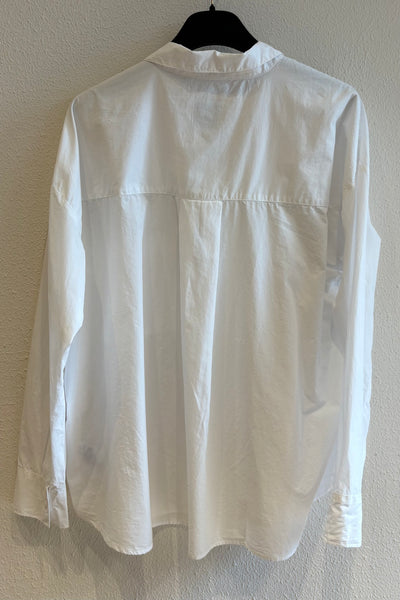 Chemise en popeline Blanche