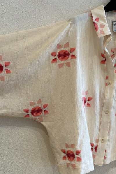 Blouse à motifs Naturel