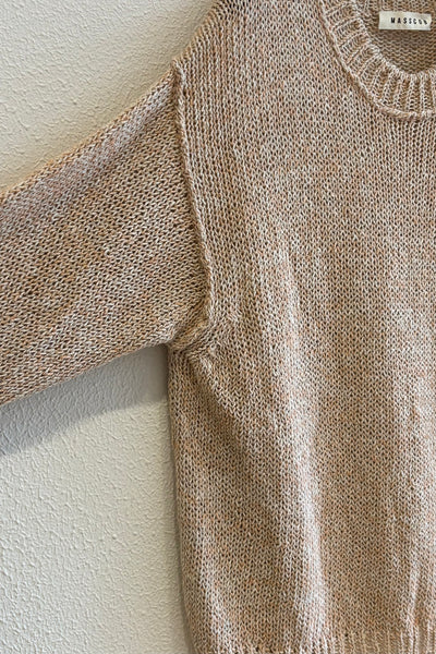 Pull en maille chiné Sel d'Himalaya