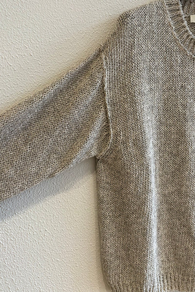 Pull en maille chiné Galet