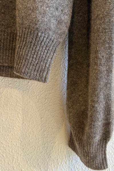 Pull fin en cachemire Taupe