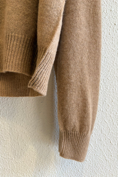 Pull fin en cachemire Camel