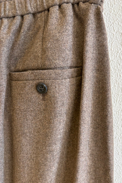Pantalon en lainage Tabac