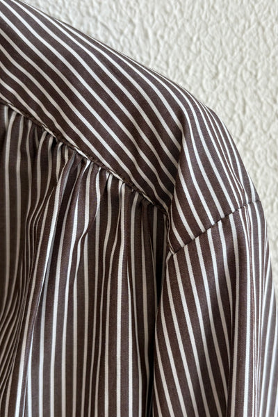 Chemise rayée Brun