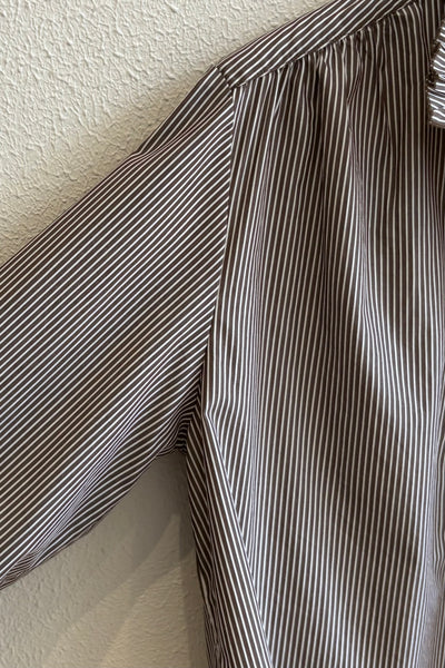Chemise rayée Brun