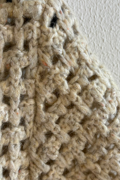 Pull en maille crochetée Blé
