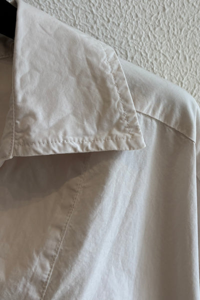 Chemise en popeline Craie