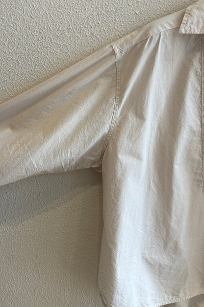 Chemise en popeline Craie