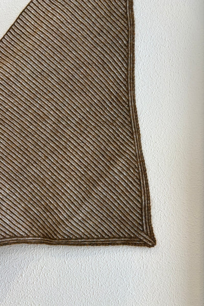 Écharpe en maille vanisée Ocre