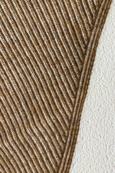 Écharpe en maille vanisée Ocre