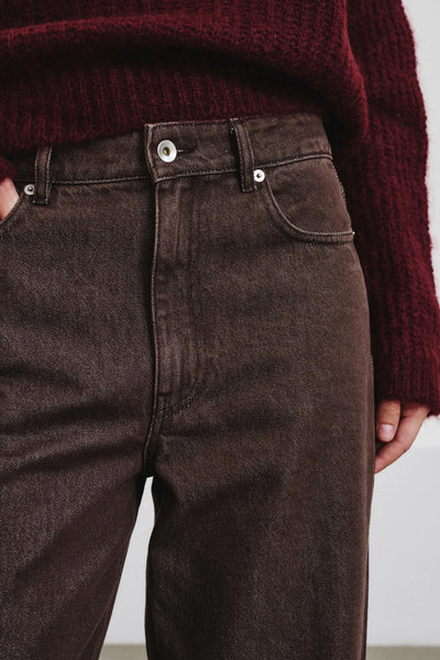 Pantalon 5 poches Cacao
