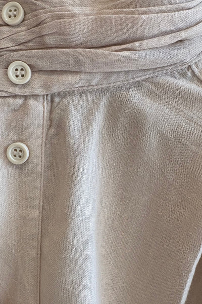 Blouse en bourrette de soie Latte