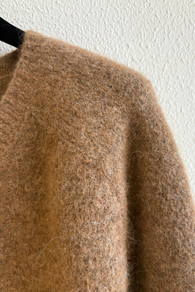 Gilet en grosse maille Hazelnut