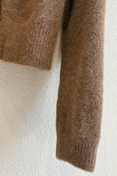 Gilet en grosse maille Hazelnut