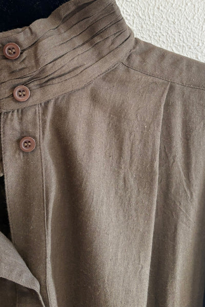 Blouse en bourrette de soie Bronze