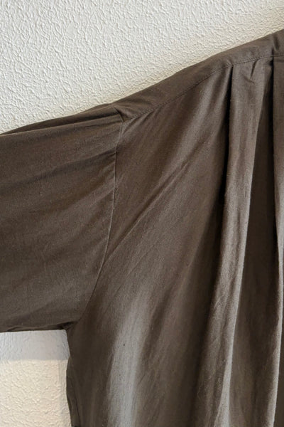 Blouse en bourrette de soie Bronze