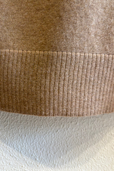 Poncho en cachemire Caramel