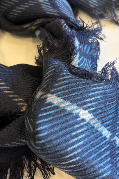 Carré en cachemire Marine