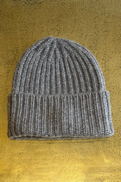 Bonnet Cachemire Gris Chiné