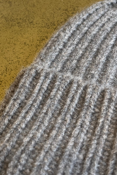 Bonnet Cachemire Gris Chiné