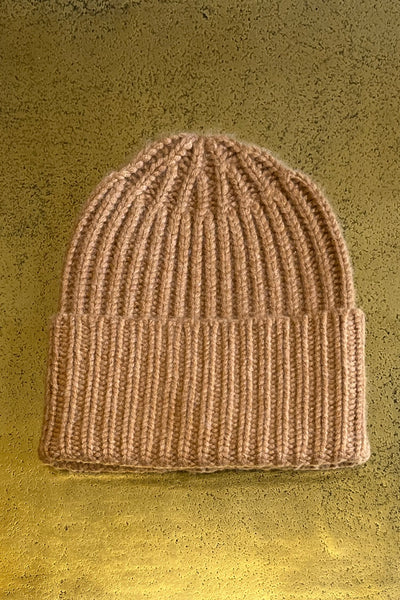 Bonnet cachemire Camel