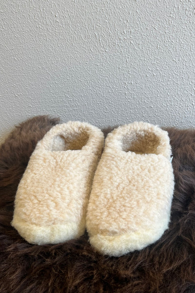 Chaussons en laine Beige