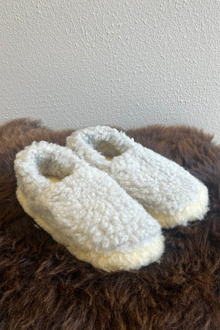 Chaussons en laine Gris Clair