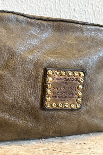 Sac en cuir tressé Militaire
