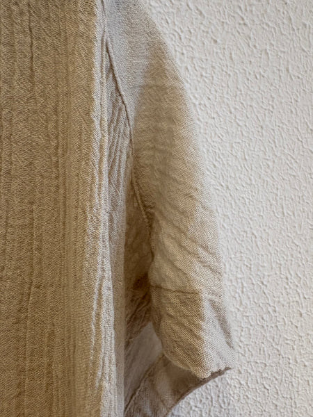 Blouse en crépon Ecru