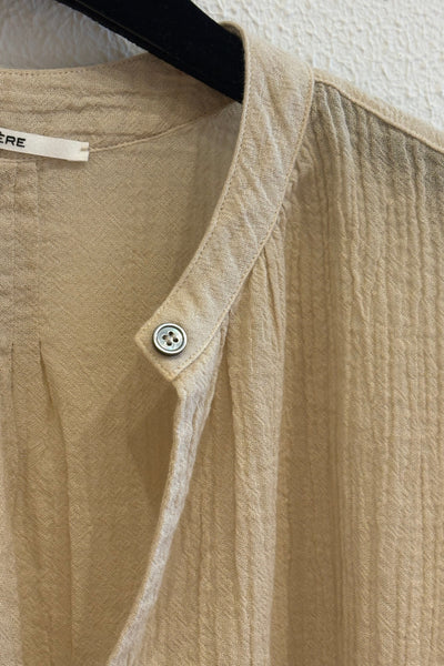 Blouse en crépon Ecru