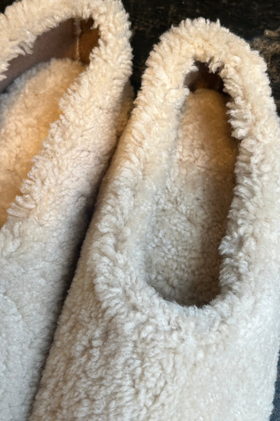 Chaussons en mouton retourné Off White