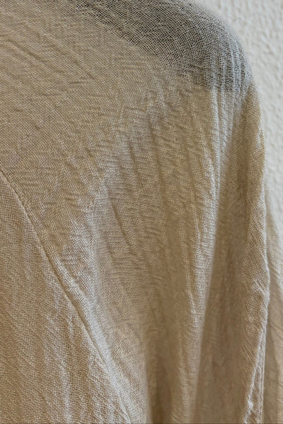 Blouse texturée Ecru