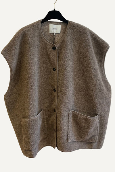Veste sans manche INÈS Camel