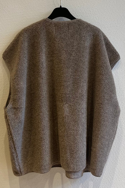 Veste sans manche INÈS Camel