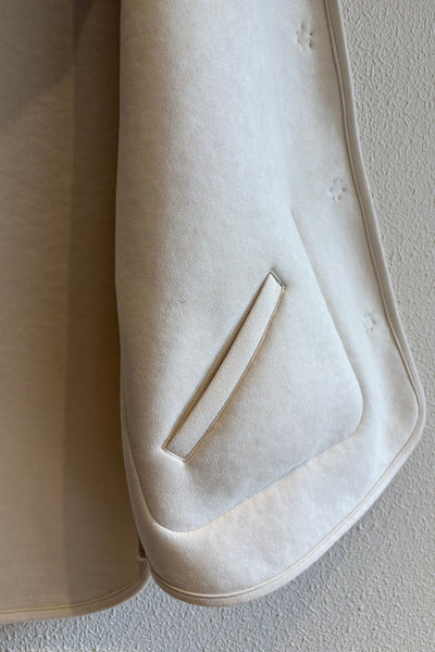 Gilet bouclette Grège