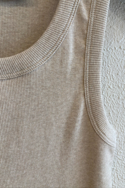 Débardeur en maille Grège