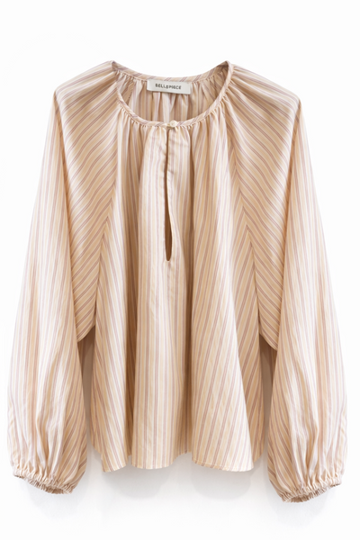 Blouse rayée Abricot
