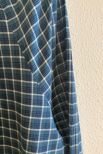 Robe à carreaux Bleu