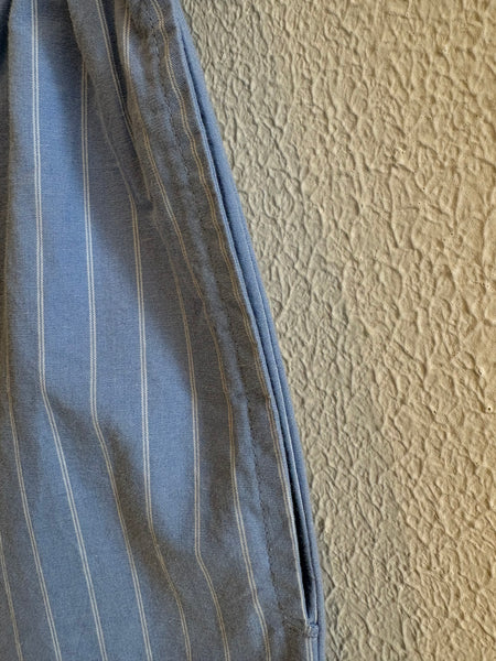 Pantalon décontracté Rayé Bleu