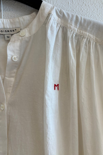 Blouse en voile de coton Blanche