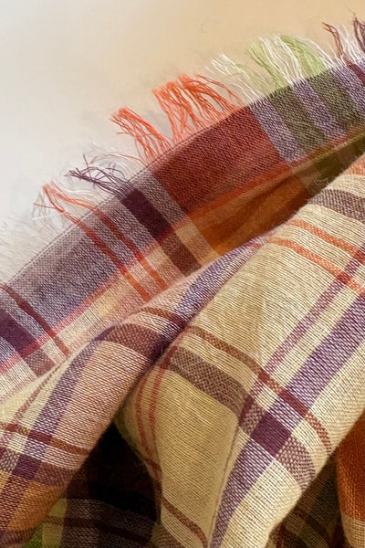Foulard à carreaux