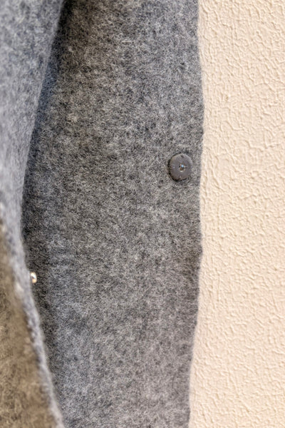 Poncho en maille Gris Clair