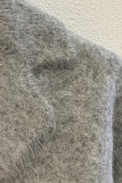 Cardigan duveteux Gris Clair