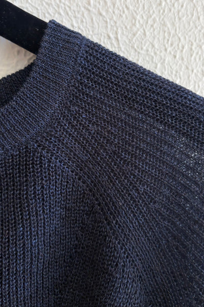 Pull en lin Navy